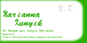 marianna kunyik business card